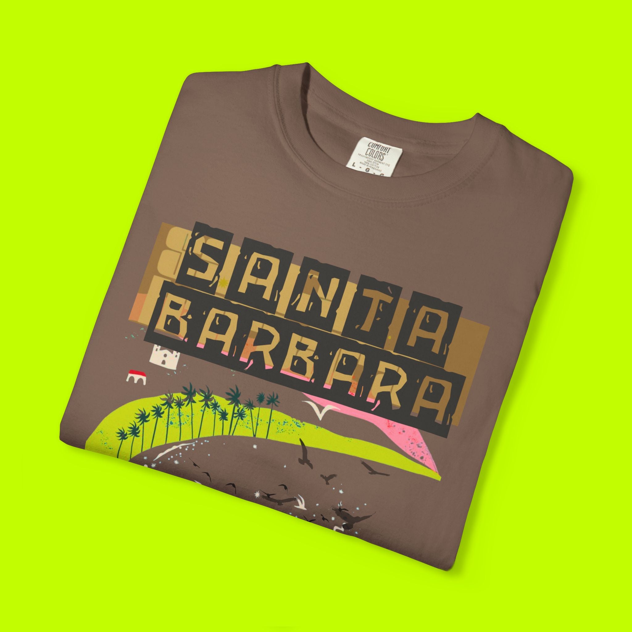 Santa Barbara Vintage Unisex T-Shirt, Casual Summer Tee, Gift for Travelers, Retro Travel Shirt, Beach Day Apparel, Unique Graphic T