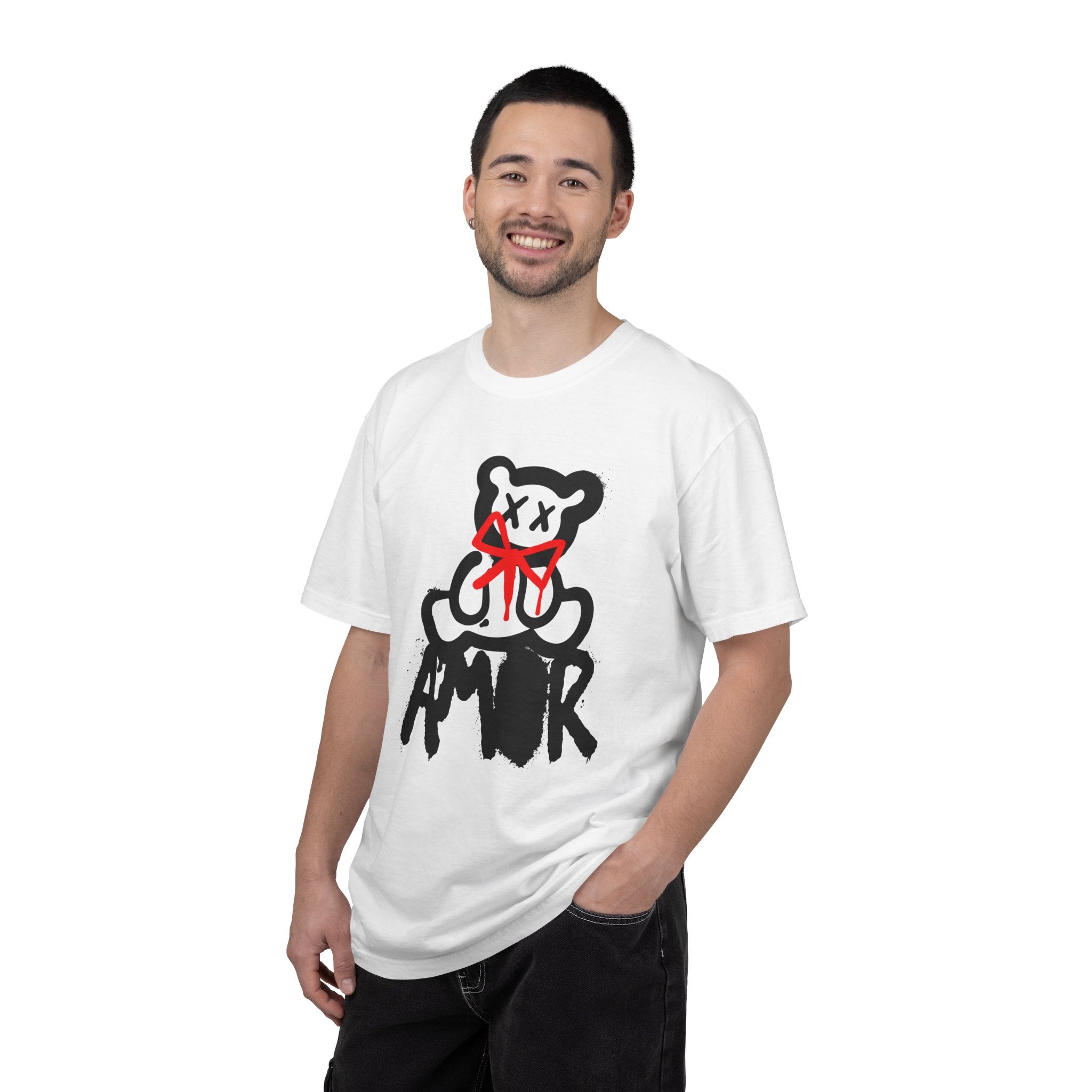 Modern Vintage Style, GraphicTee, Teddy Bear Amor T-shirt