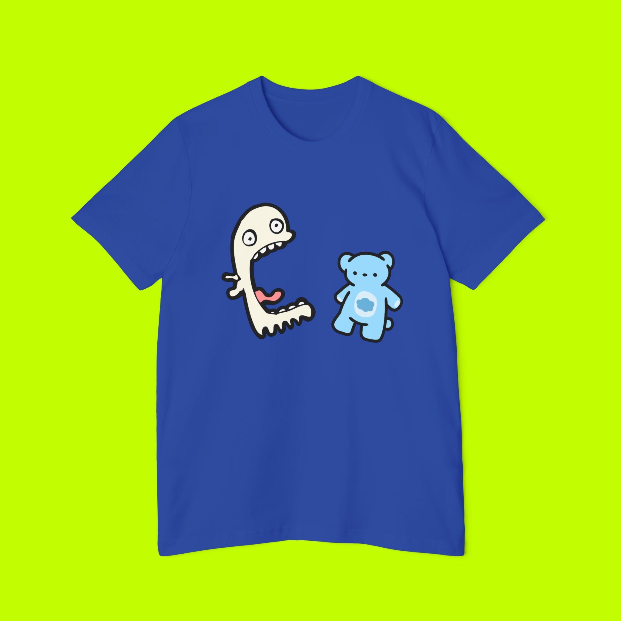 Soft, Vintage Style,  Monster T-shirt, Halloween Graphic Tee, USA-Made, Unisex Short-Sleeve, Jersey T-Shirt