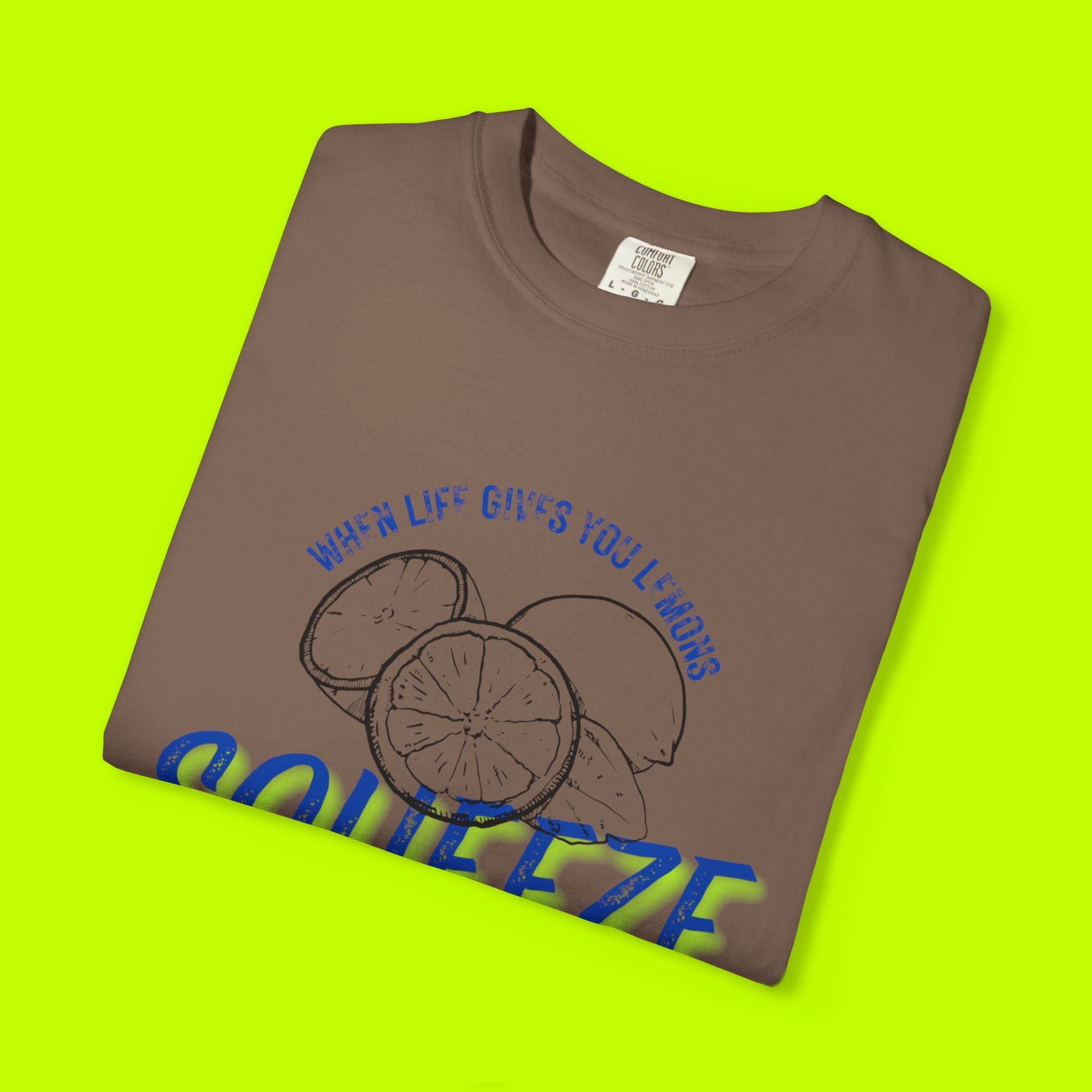 Vintage Lemon Graphic Tee - Unisex Garment-Dyed T-shirt