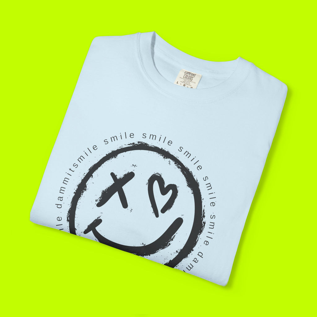 Vintage Style, Smiley Face, Smile Dammit Tshirt